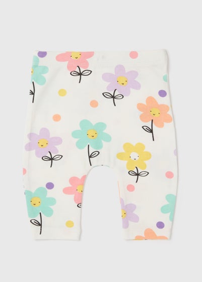 Baby Multicoloured Floral Print Leggings (Newborn-23mths) - Matalan