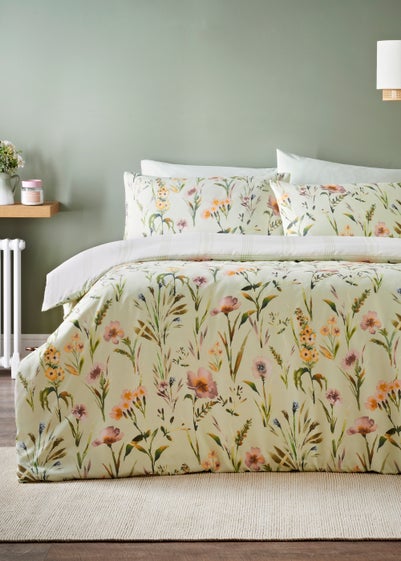 Green Floral Duvet Set