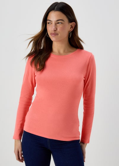 Peach Long Sleeve T-Shirt