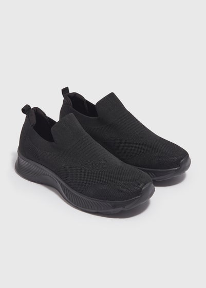 Black Slip On Trainers