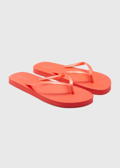 Coral Flip Flops - Small