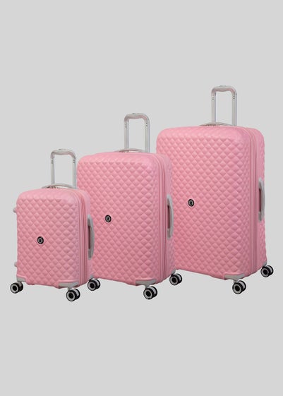 IT Luggage Pink Quilted Suitcase - Cabin