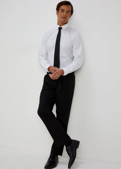 Taylor & Wright White Slim Fit Twill Shirt