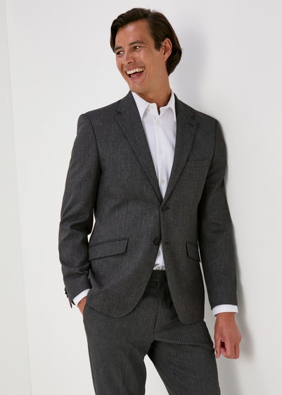 Taylor & Wright Charcoal Albert Tailored Fit Jacket - 42 Chest Short