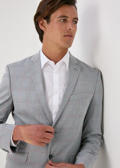 Taylor & Wright Grey Nelson Tailored Fit Jacket - 42 Chest Short