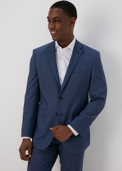 Taylor & Wright Blue Lennon Tailored Fit Jacket - 42 Chest Short