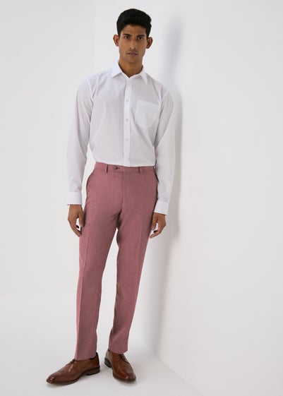 Taylor & Wright Parton Pink Slim Fit Trousers