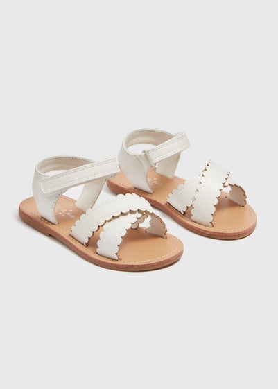 Kids White Sandals (Younger 4-9)