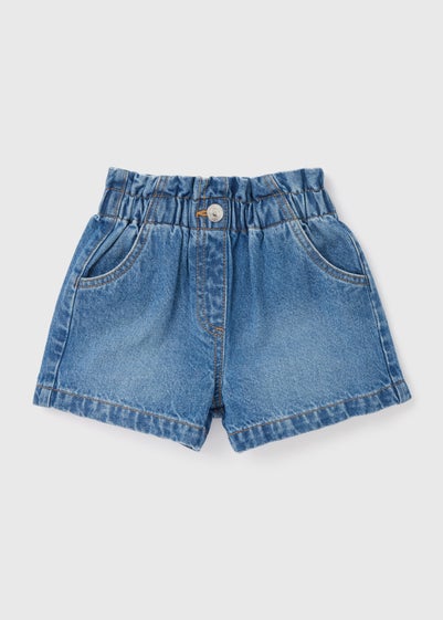 Girls Mid Wash Denim Shorts (7-15yrs)