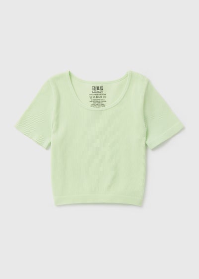 Girls Lime Green Seamless Top (7-15yrs)