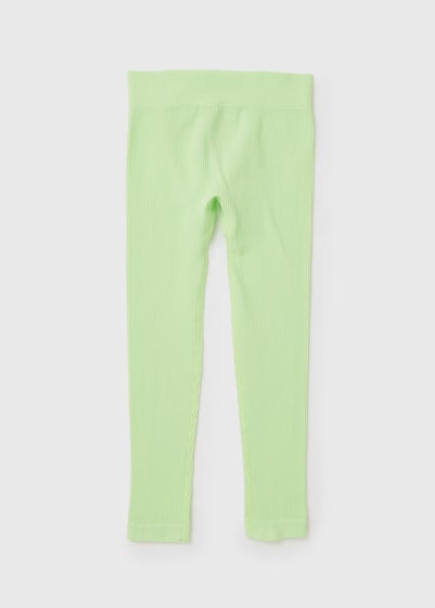 Girls Lime Green Seamless Leggings (7-15yrs)