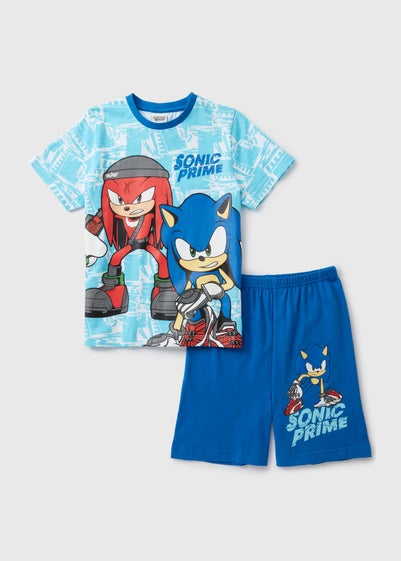 Sonic Boys Blue Hedgehog Tie Dye Pyjama Set (5-12yrs)