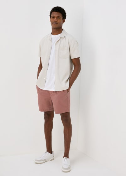 Pink Drawcord Chino Shorts