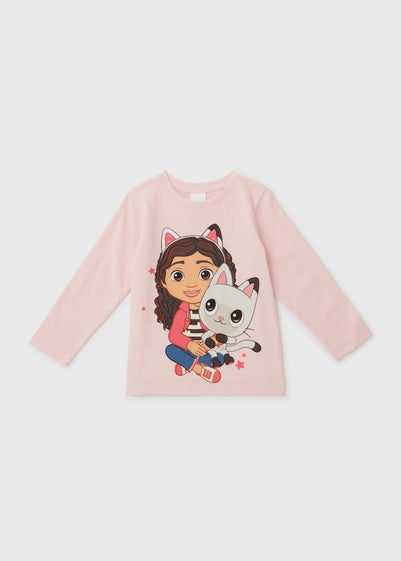 Girls Pink Gabby's Doll House T-Shirt (18mths-6yrs)