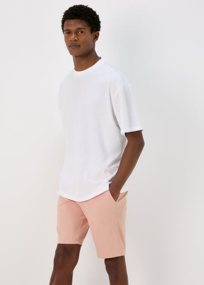 Pink Straight Fit Chino Shorts