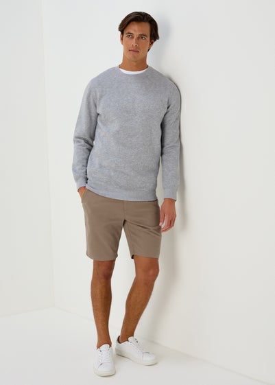 Stone Slim Fit Chino Shorts