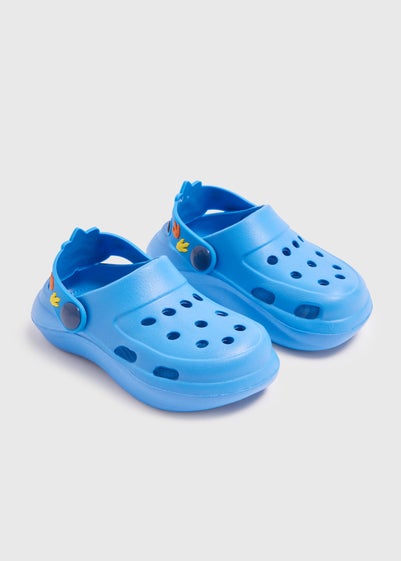 Boys Blue Dino Clogs (Younger 4-11)