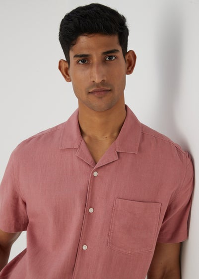 Pink Linen Viscose Shirt