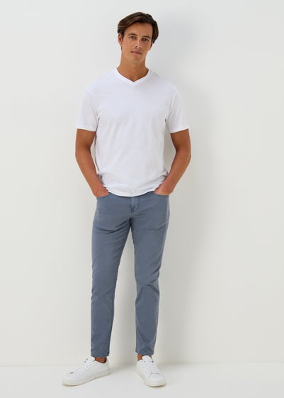 Blue Garment Dye Trousers