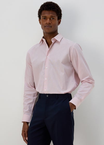 Taylor & Wright Pink Check Regular Shirt