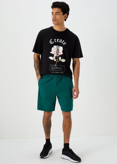 US Athletic Teal Cargo Shorts