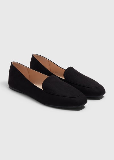 Black Slip On Flats - Size 4