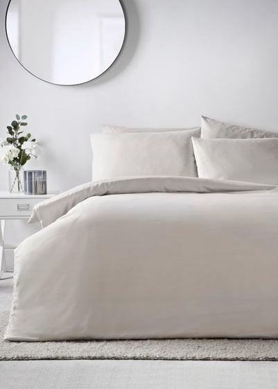 Grey Plain Dyed Duvet Set