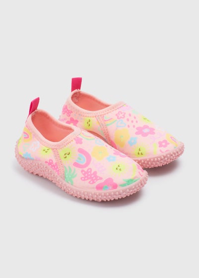 Girls Multicolour Happy Sun Swim Shoes (Younger 4-12) - Size 4 Infants