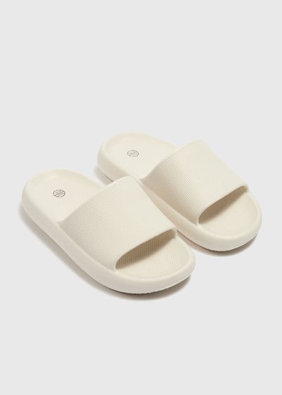 Boys Beige Cloud Sliders (Younger 10/11-5/6 Older)