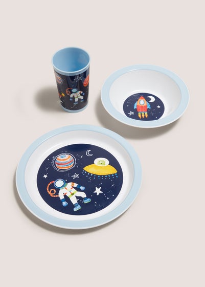 Kids 3 Piece Space Dinner Set