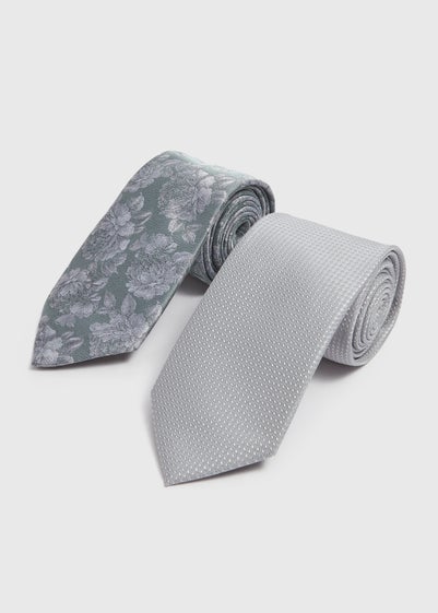 Taylor & Wright 2 Pack Sage Floral Ties