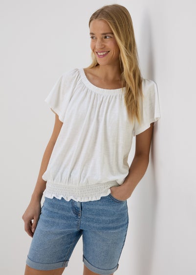 White Plain Gypsy Top