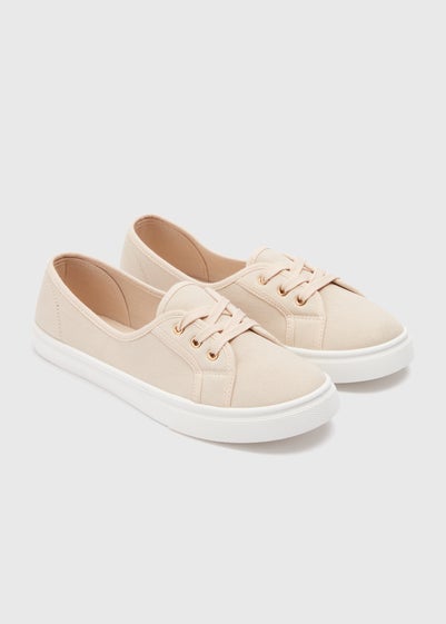 Nude Slip-On Trainers - Size 4