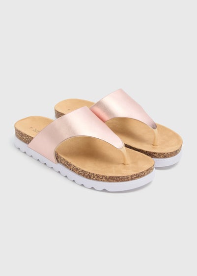Soleflex Rose Foot Bed Sandals - Size 3