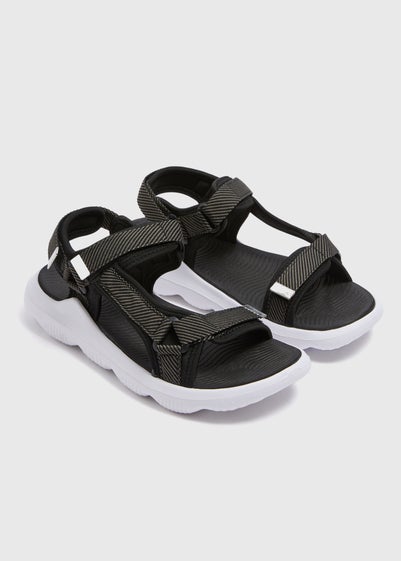Soleflex Black Trekking Sandals - Size 3