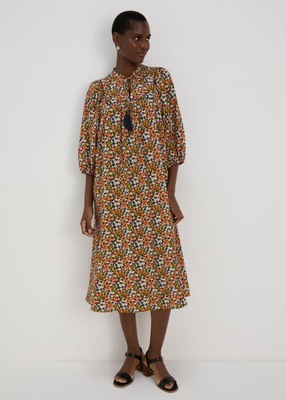 Multicolour Ditsy Airflow Midi Dress