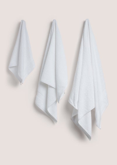 White 100% Cotton Towels