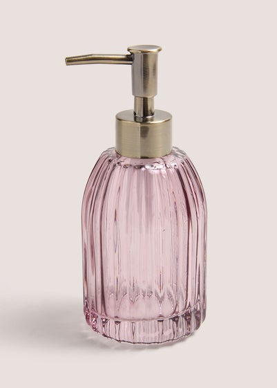 Lilac Glass Soap Dispenser