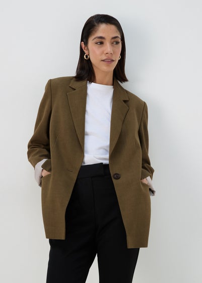 Khaki Linen Blazer