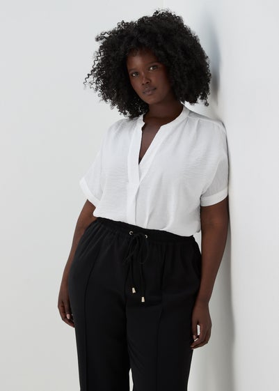 Et Vous White Airflow Blouse