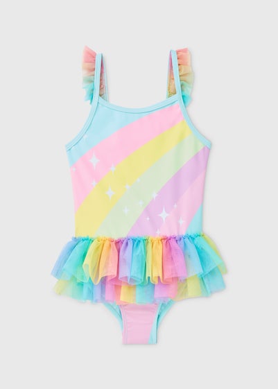 Girls Multicolour Rainbow Tutu Costume (1-7yrs)