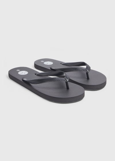 Black Flip Flops