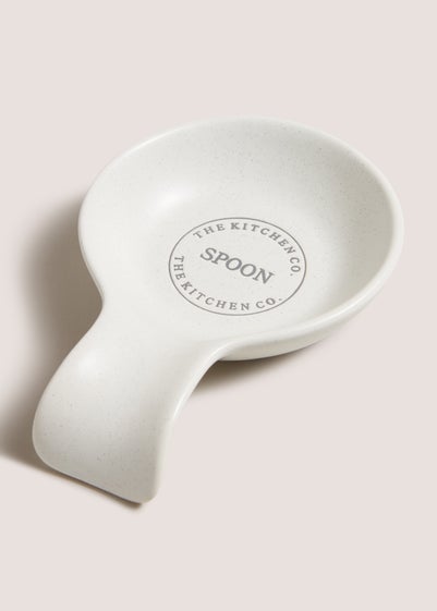 Kitchen Co White Spoon Rest (18cm x 12cm x 14cm)