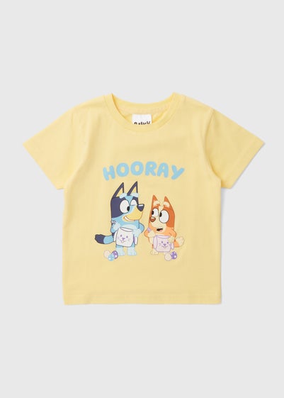 Bluey Yellow Easter T-Shirt (18mths- 6yrs) - Age 18 - 23 Months