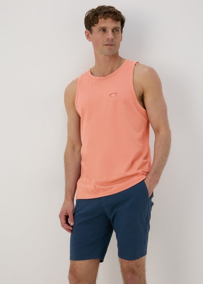 Orange Ringer Jersey Vest