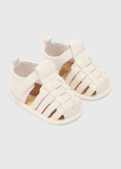 Baby White Caged Sandals (newborn-18mths)