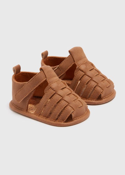 Baby Tan Caged Sandals (Newborn-18mths)