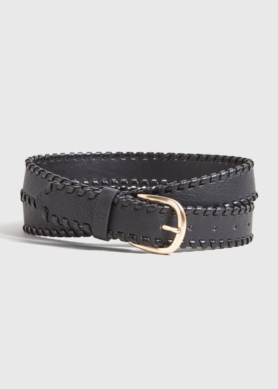 Black Edge Weave Belt