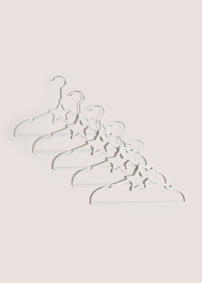 Kids 5 Pack Star Shaped Hangers (32x22cm)