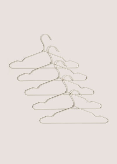 5 Pack Cream Fabric Hangers (34cm x 32cm)